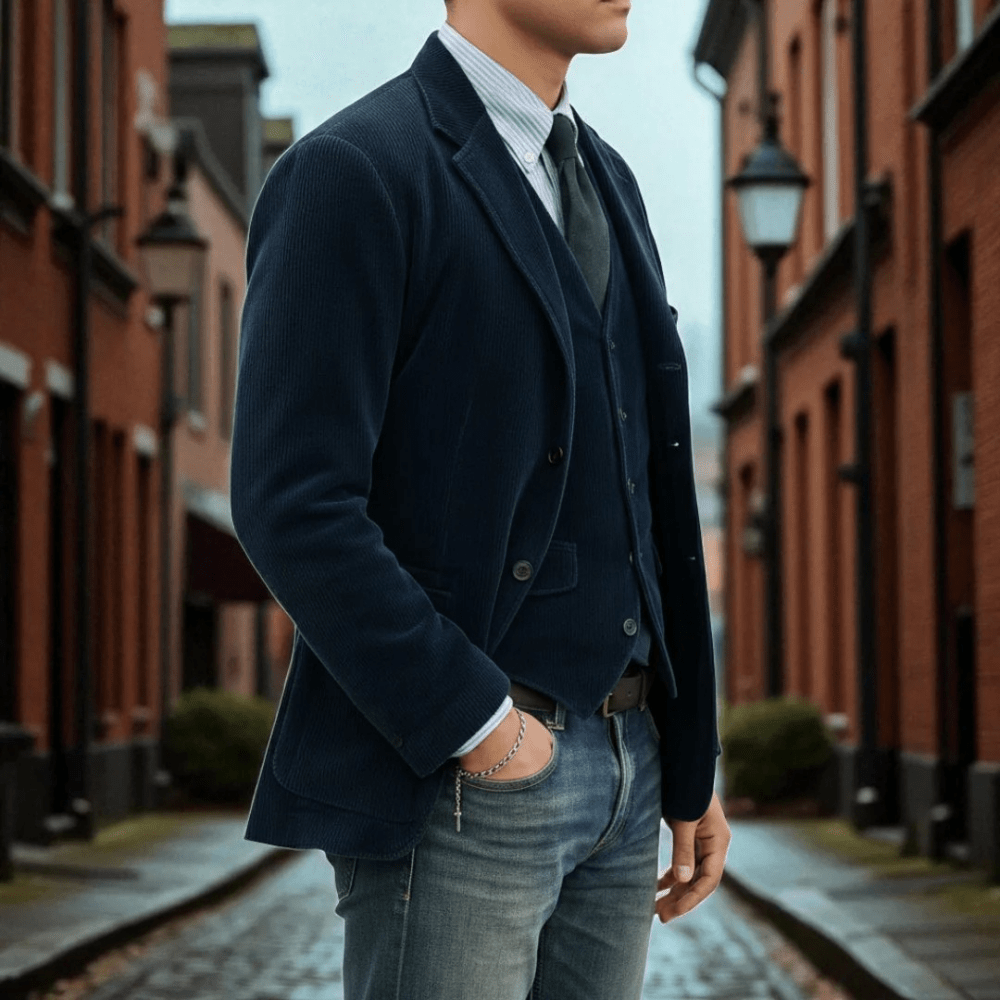 Steffen™ | 2-delige set: blazer en gilet