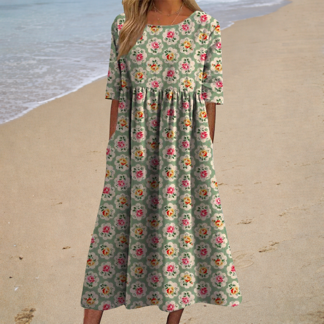 Aurélie | Romantische Midi Jurk