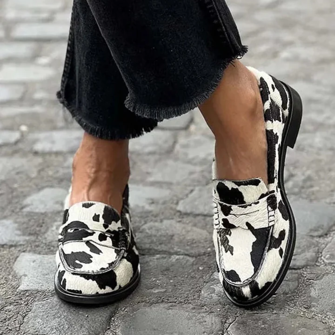 Claria™ | Stijlvolle mocassins met print