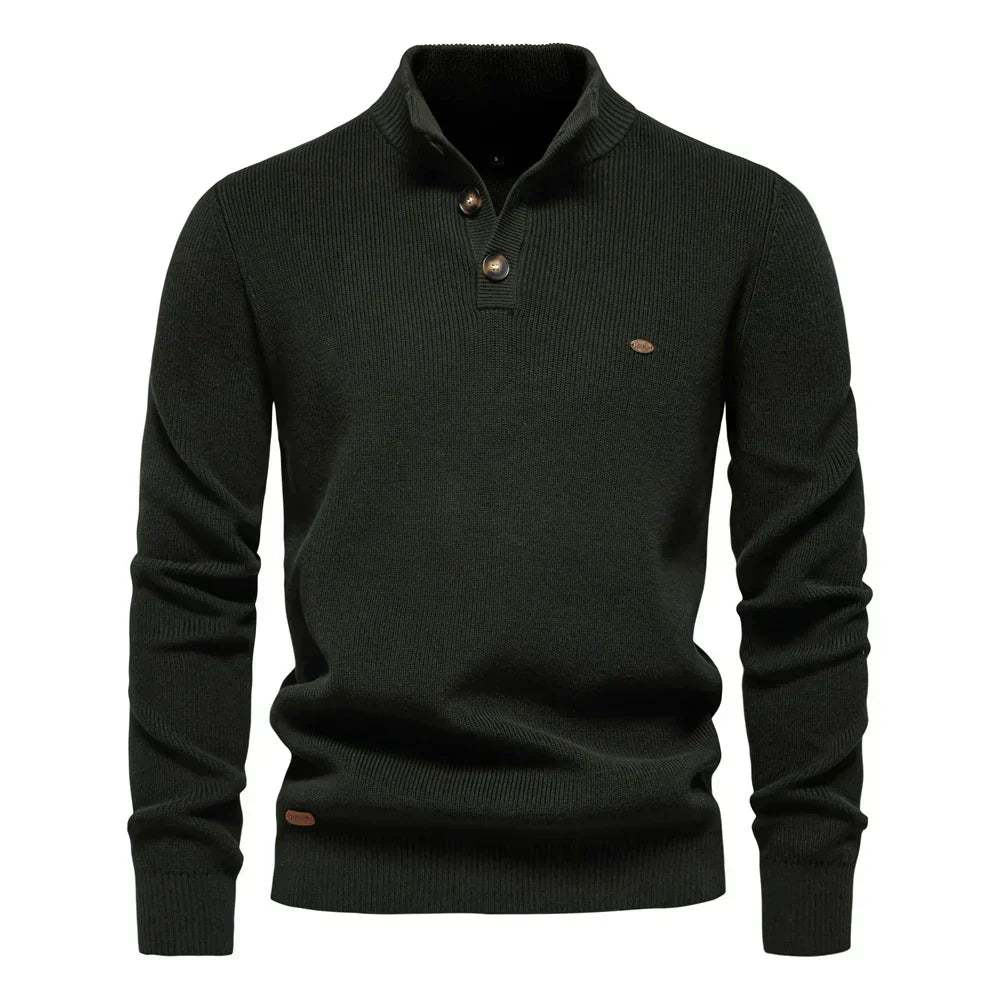 Konrad™ | Stijlvolle herentrui met knoopdesign