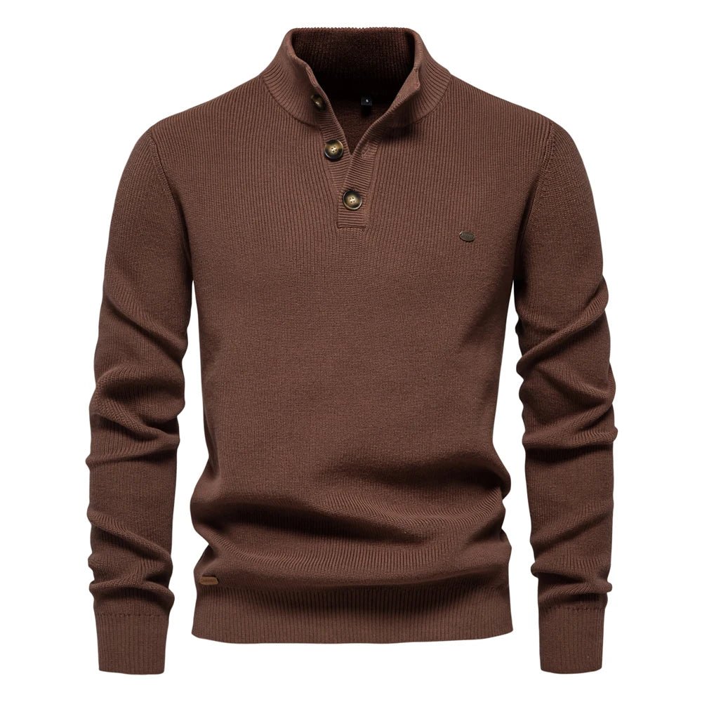 Konrad™ | Stijlvolle herentrui met knoopdesign
