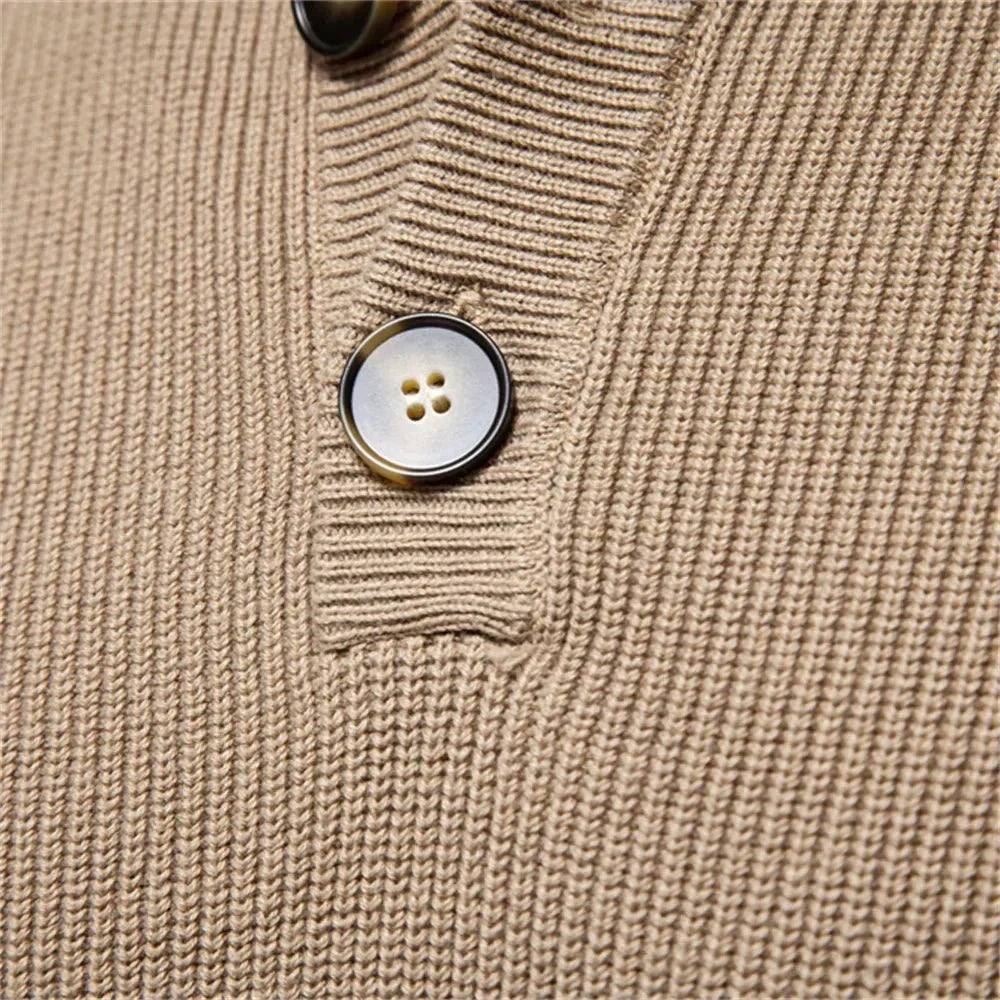 Konrad™ | Stijlvolle herentrui met knoopdesign