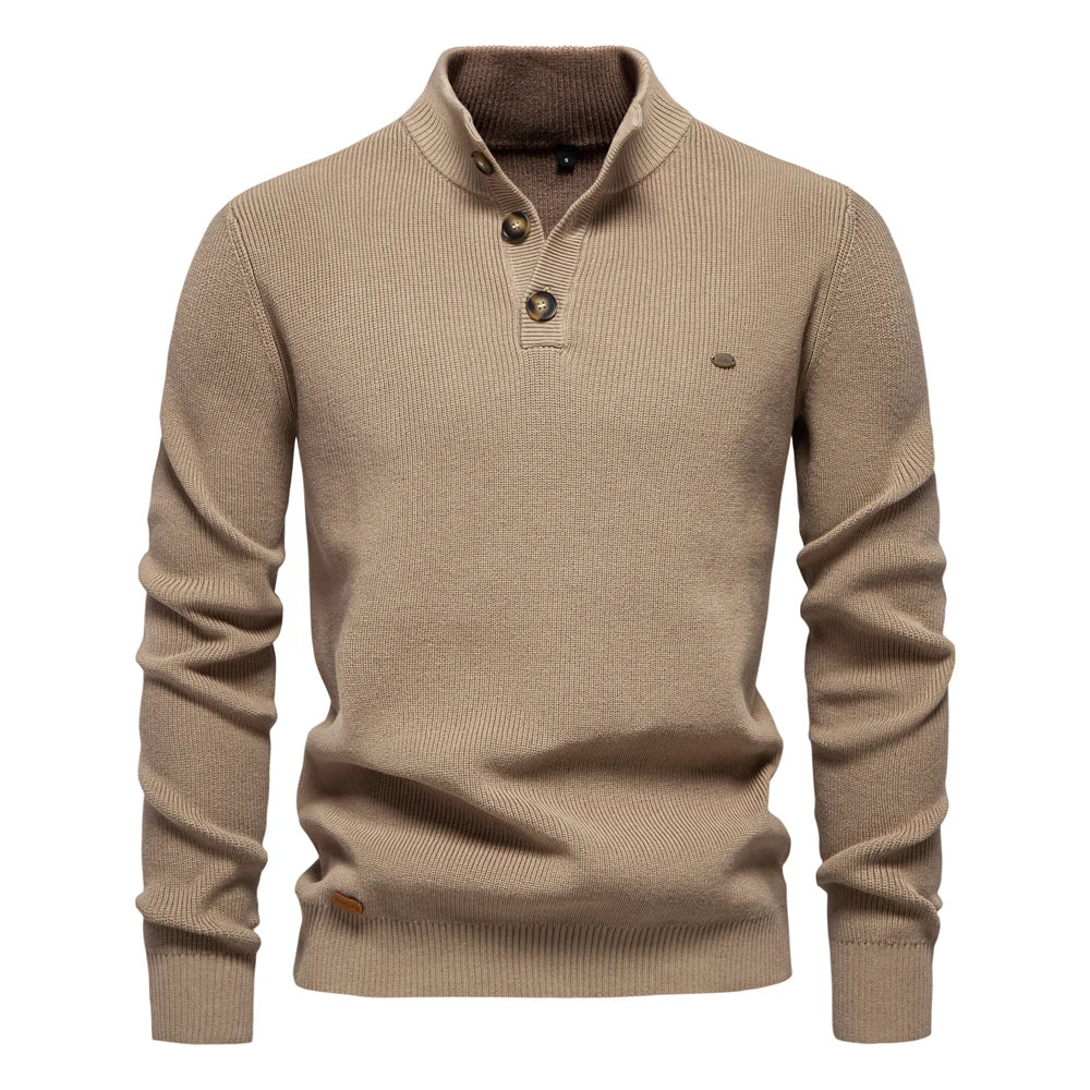 Konrad™ | Stijlvolle herentrui met knoopdesign