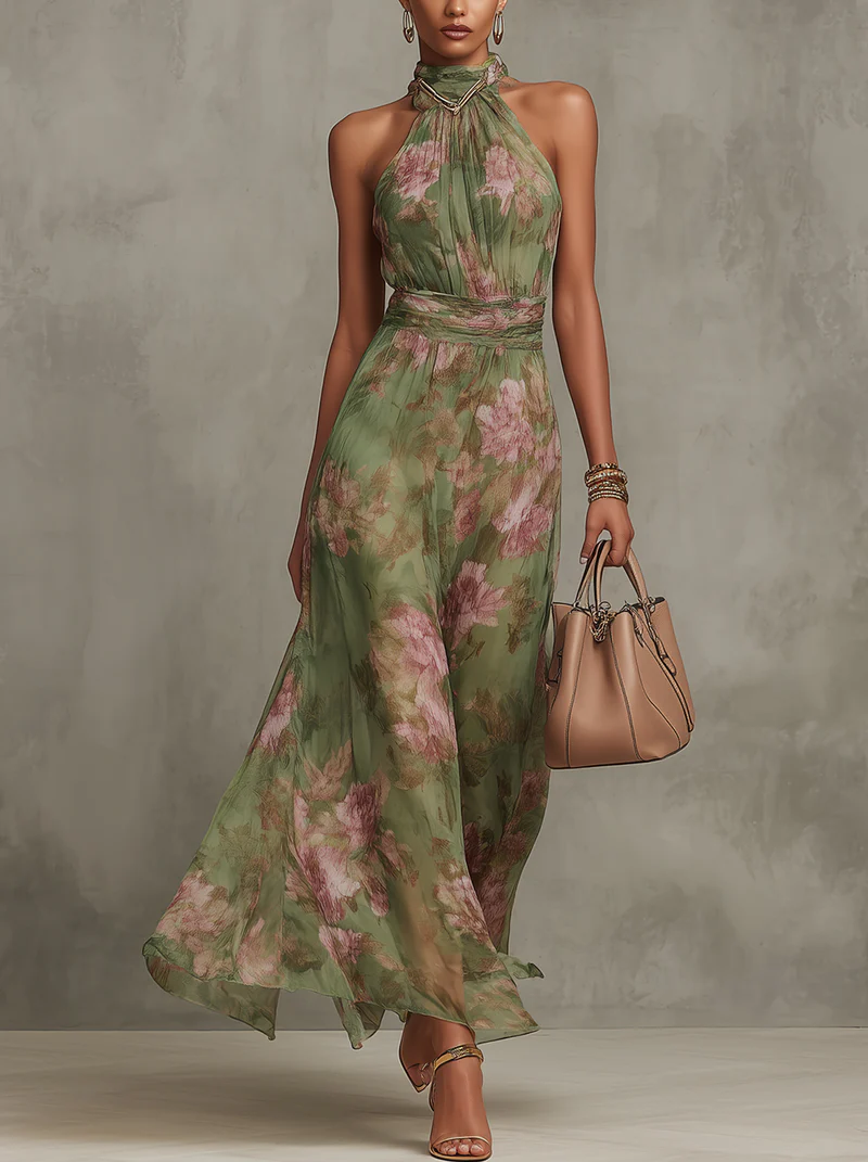 Livia™ | Elegante maxi jurk met bloemenprint