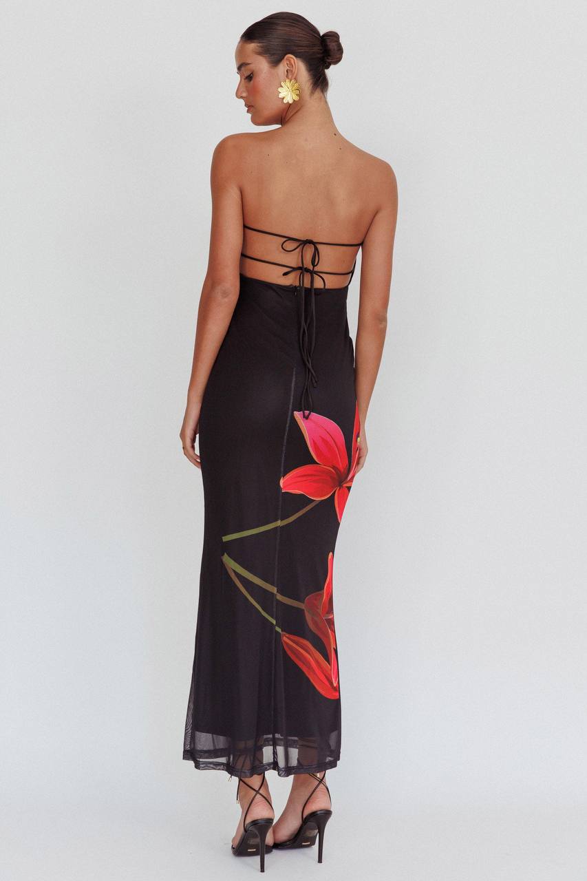 Emely™ | Strapless Floral Dress