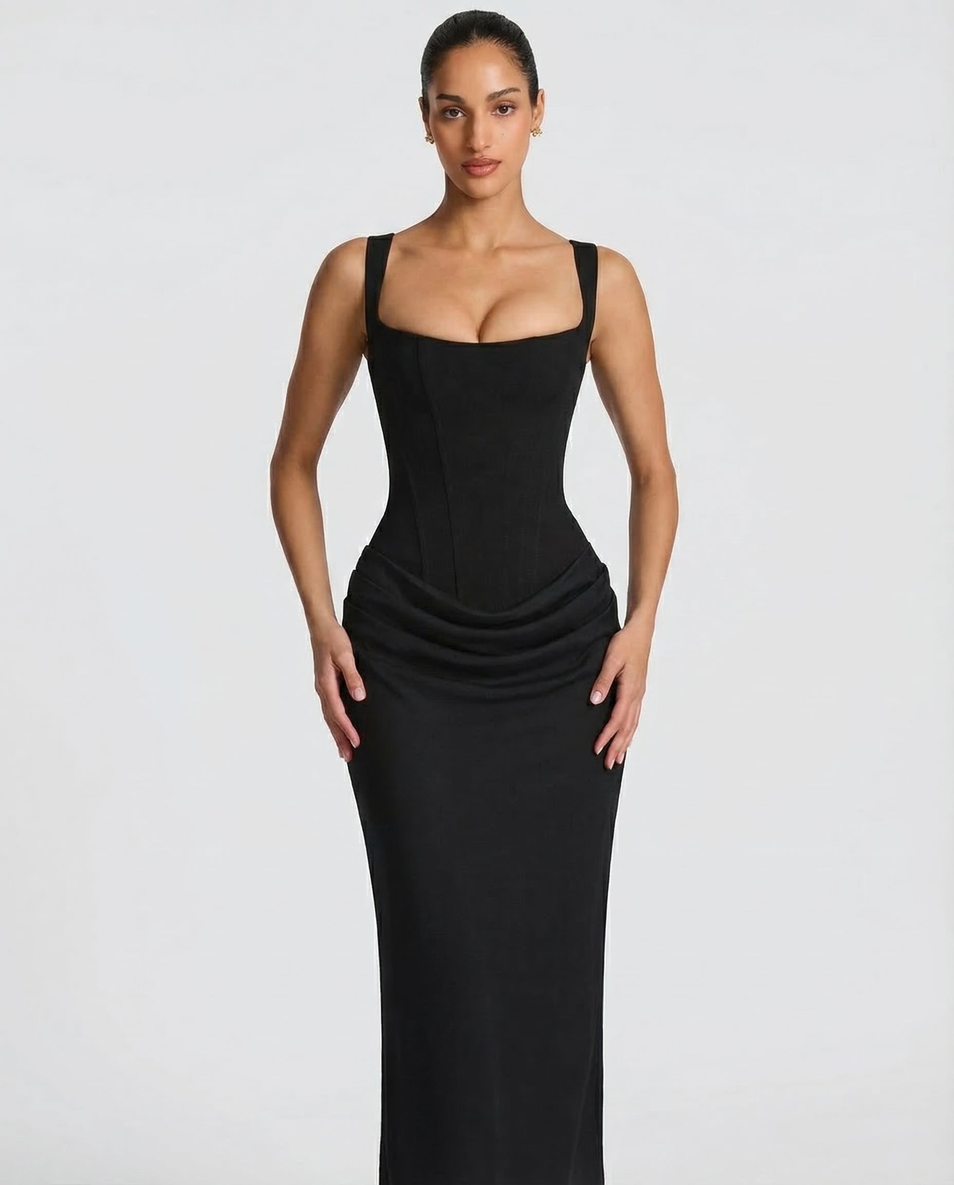 Selina™ | Zandloper maxi jurk