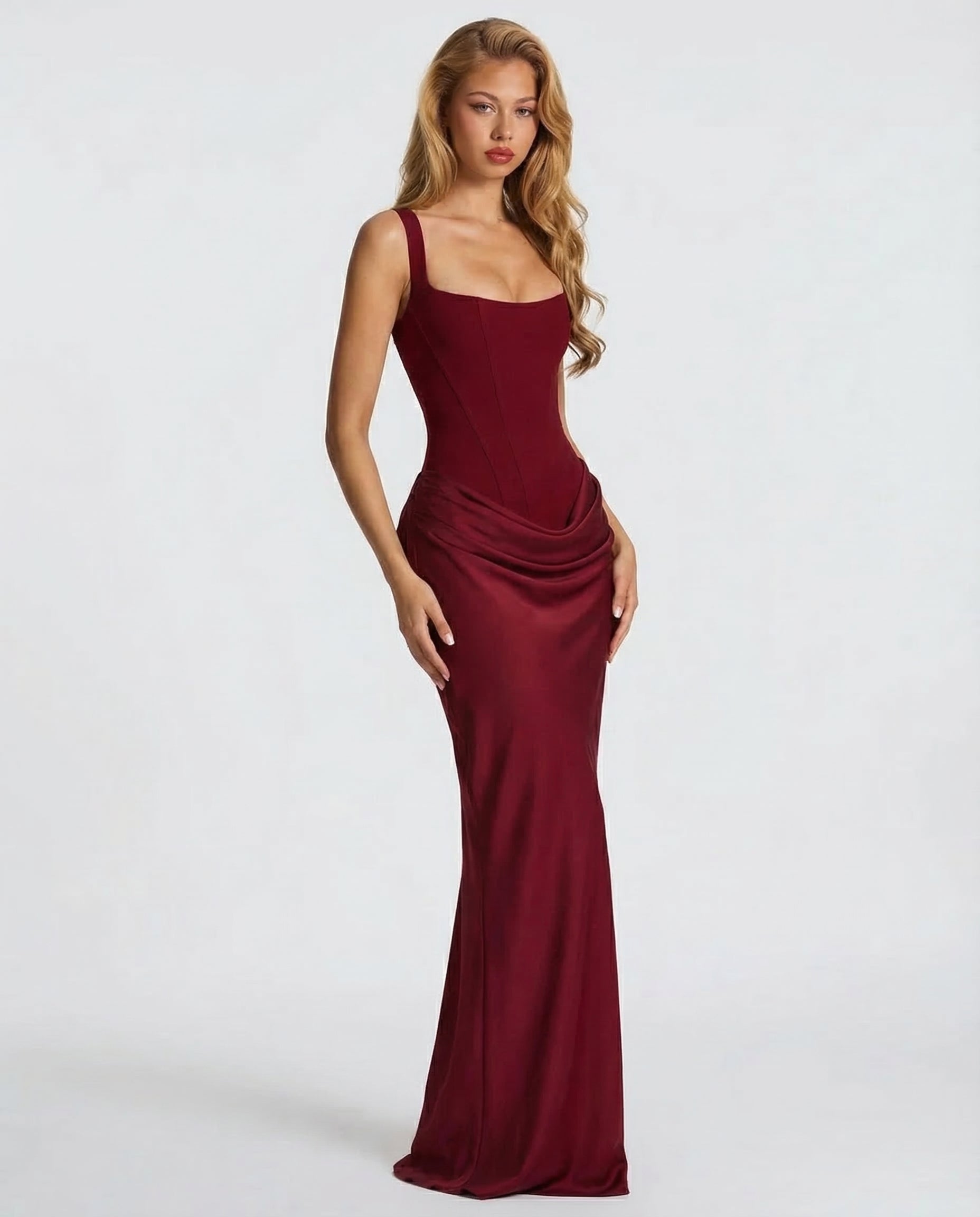 Selina™ | Zandloper maxi jurk