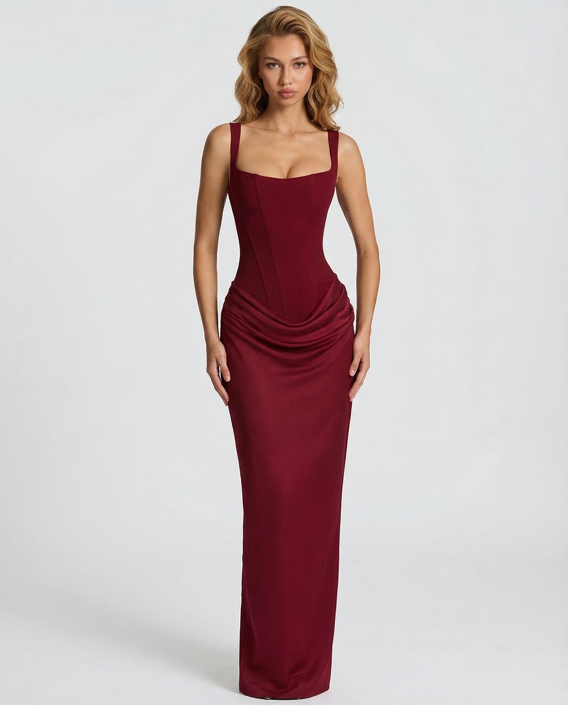 Selina™ | Zandloper maxi jurk
