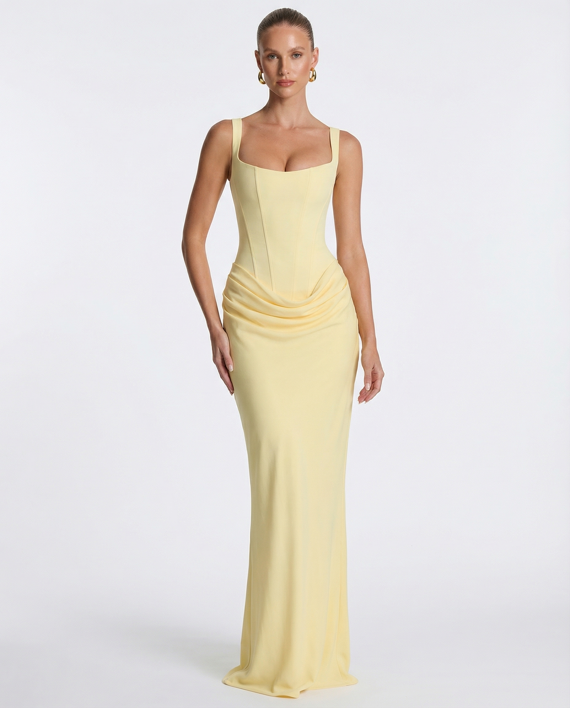 Selina™ | Zandloper maxi jurk