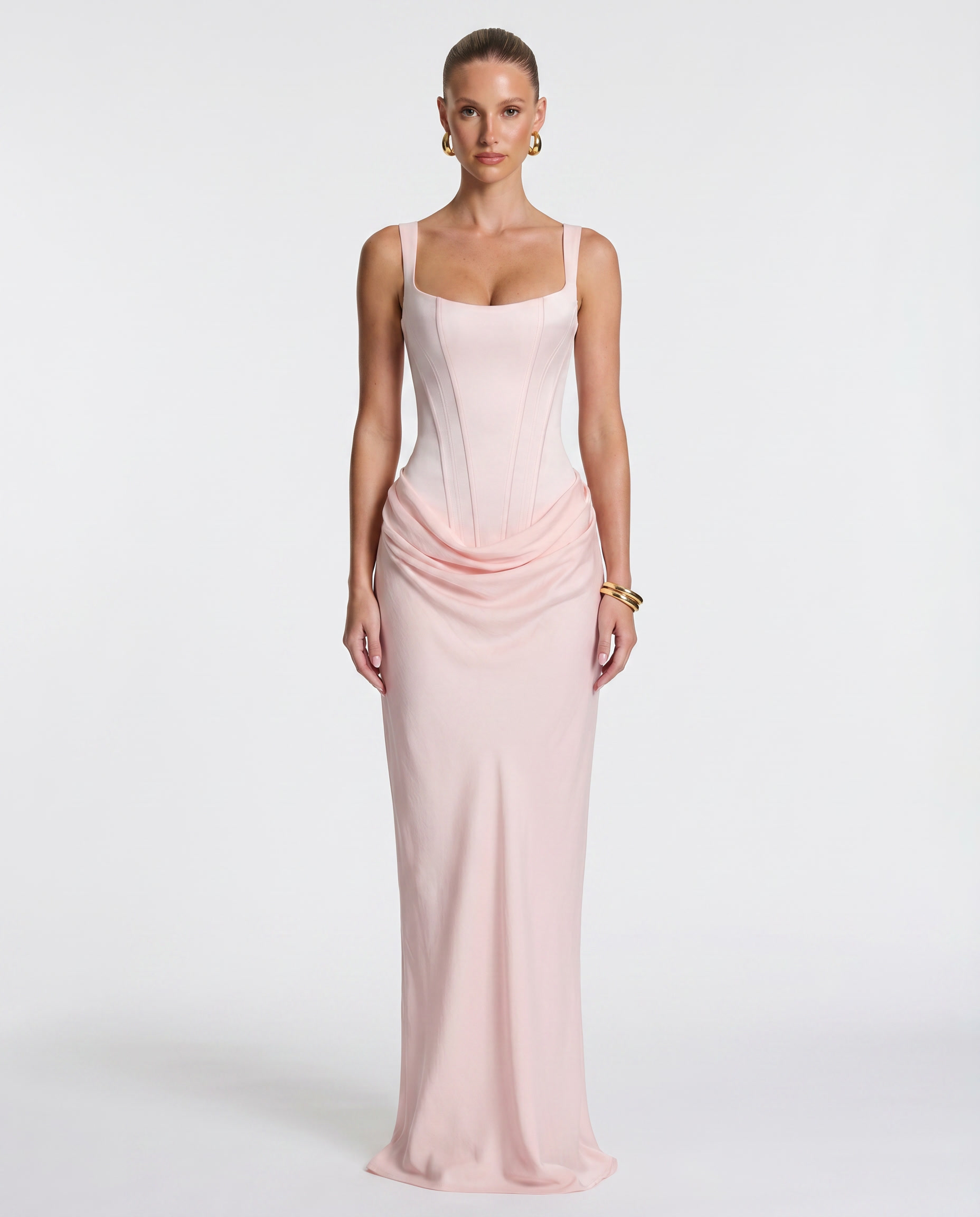 Selina™ | Zandloper maxi jurk