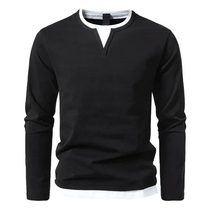 Alwin™ | Premium longsleeve van gekamd katoen