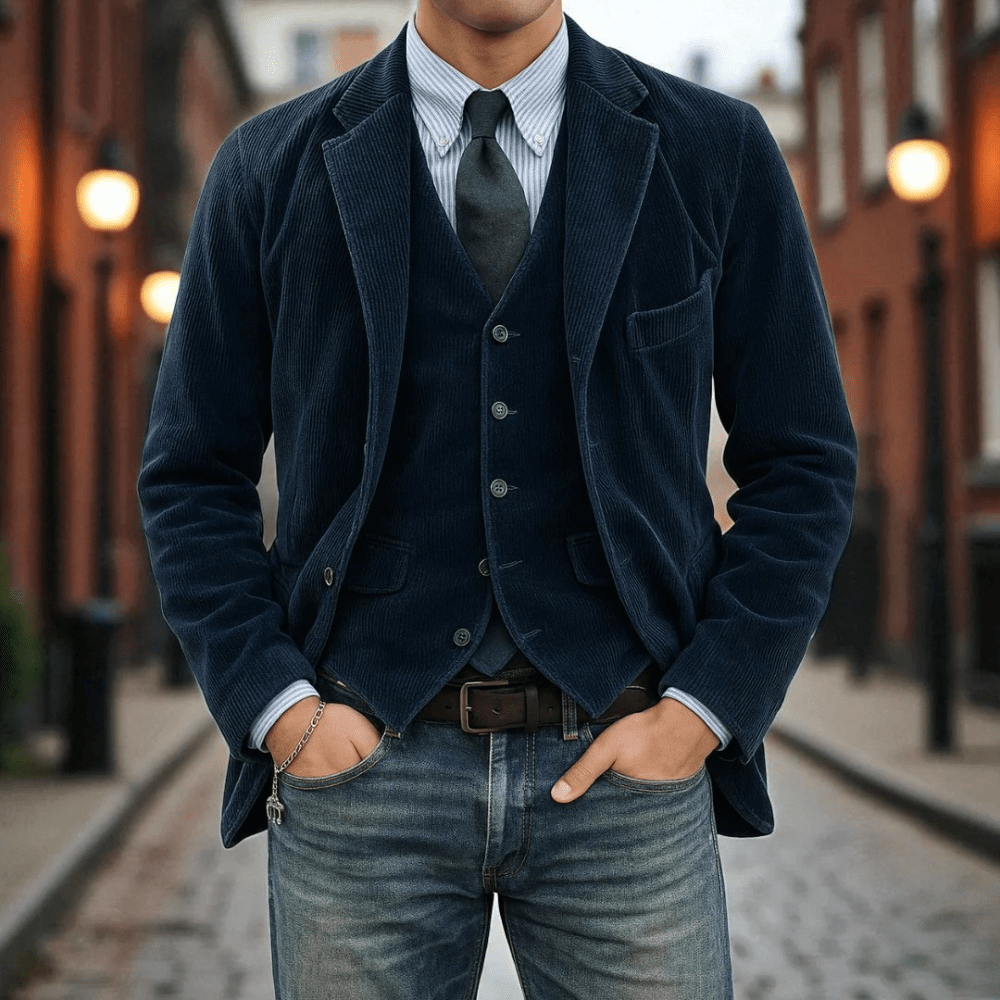 Steffen™ | 2-delige set: blazer en gilet