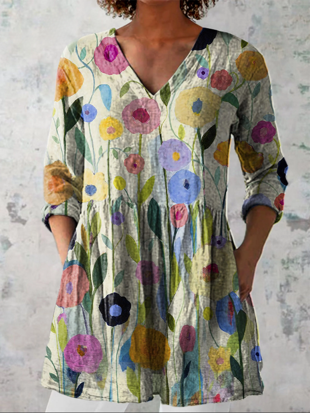 Marine | Elegante lange blouses