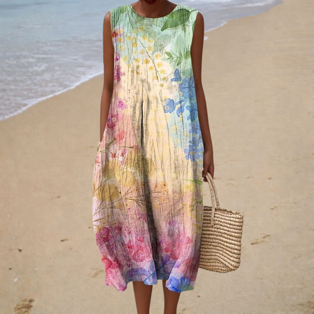 Lucienne | Midi Boheemse Jurk