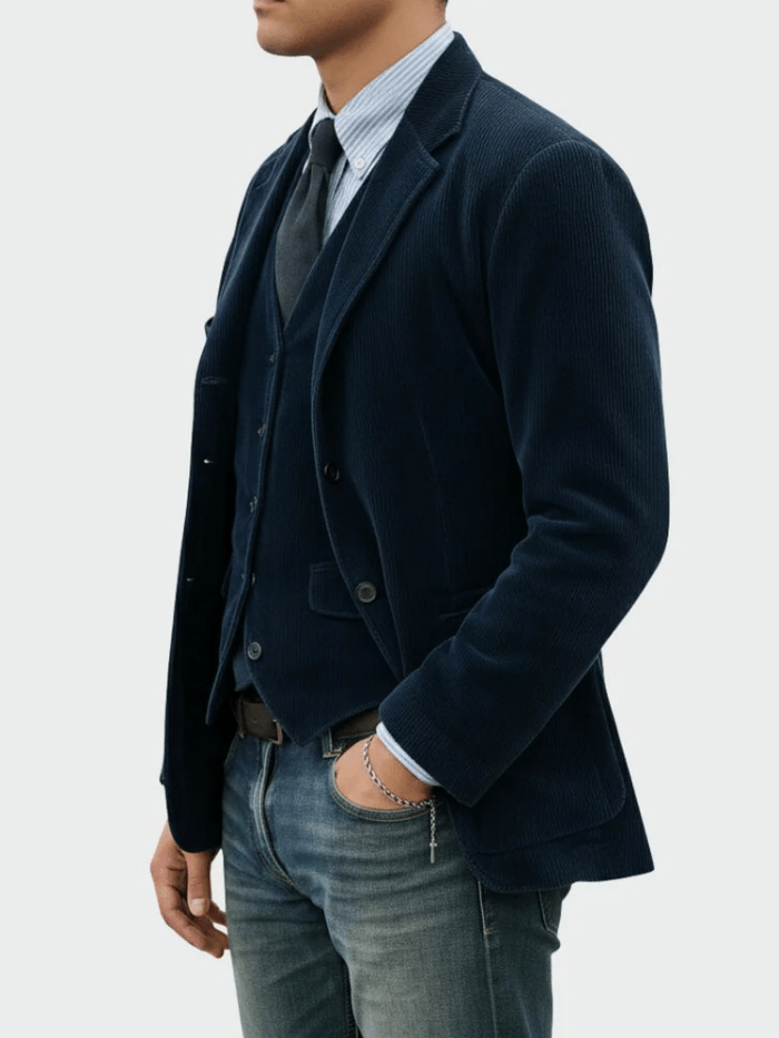 Steffen™ | 2-delige set: blazer en gilet