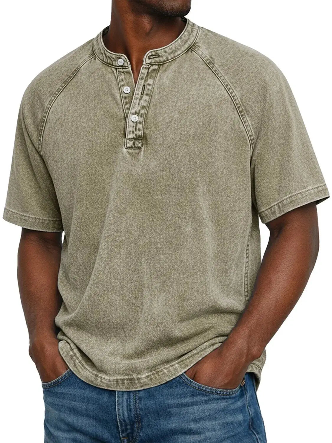 Lukas™ | Vintage overhemd met knopen voor heren