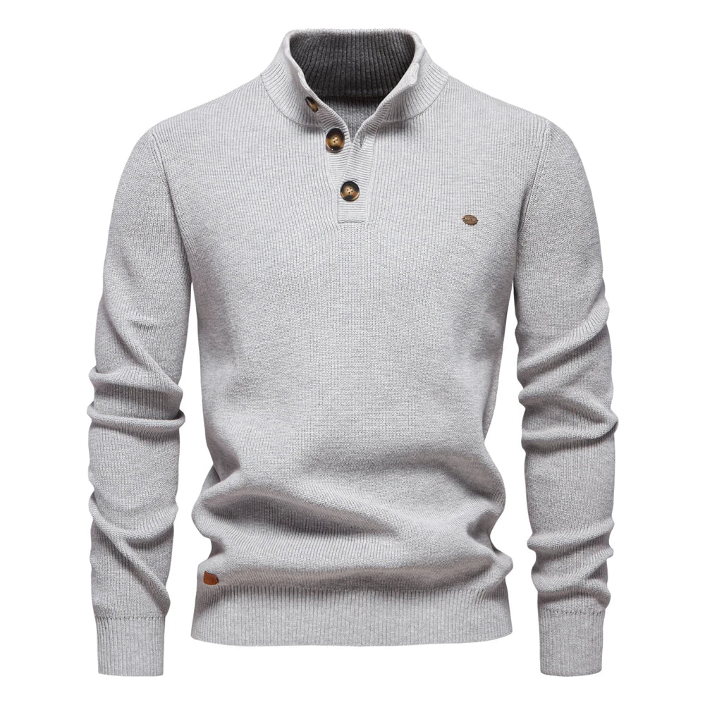 Konrad™ | Stijlvolle herentrui met knoopdesign