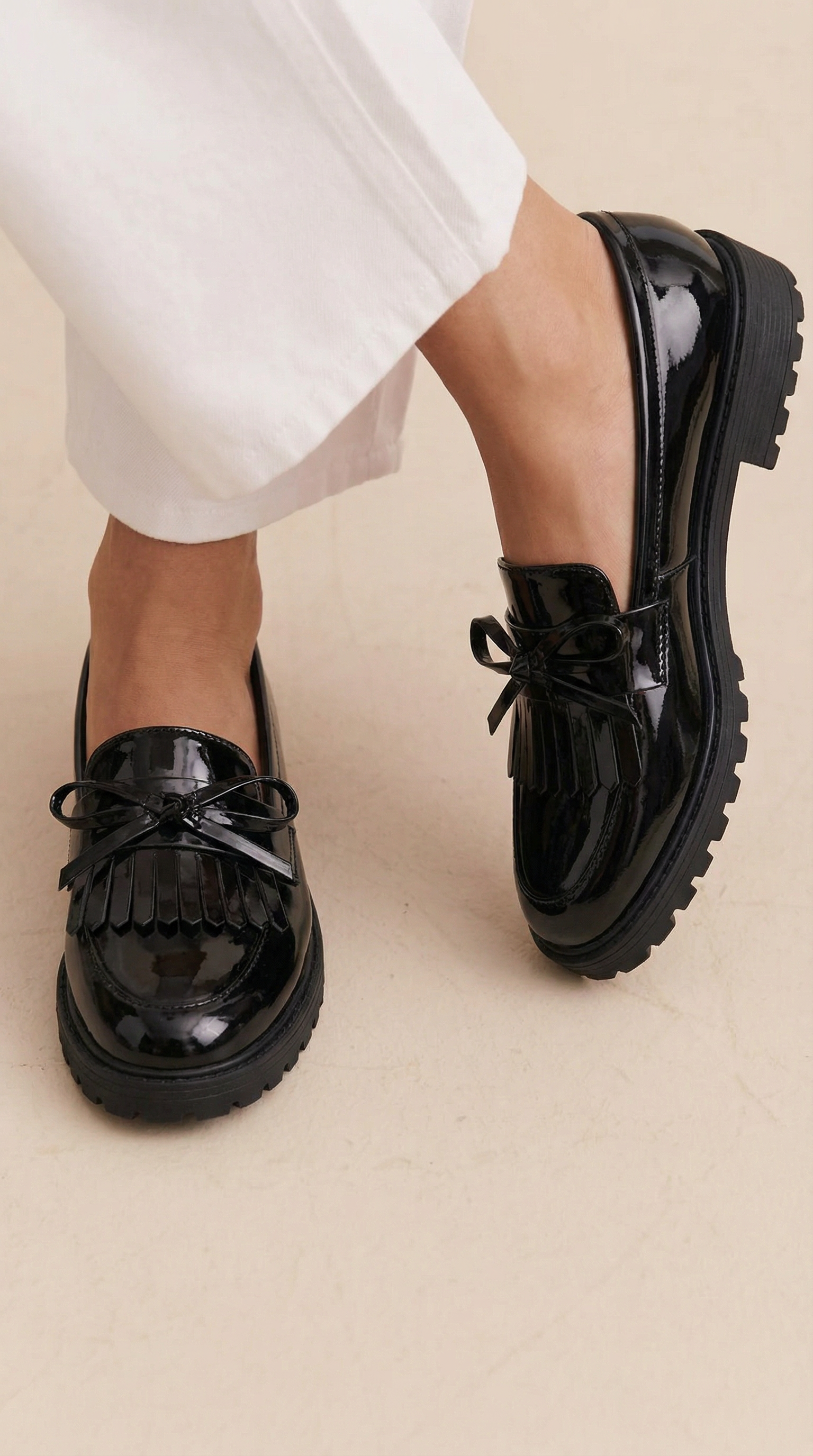 Cailie™ |Fransen- en strik-schoenen