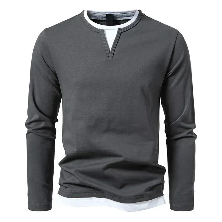 Alwin™ | Premium longsleeve van gekamd katoen