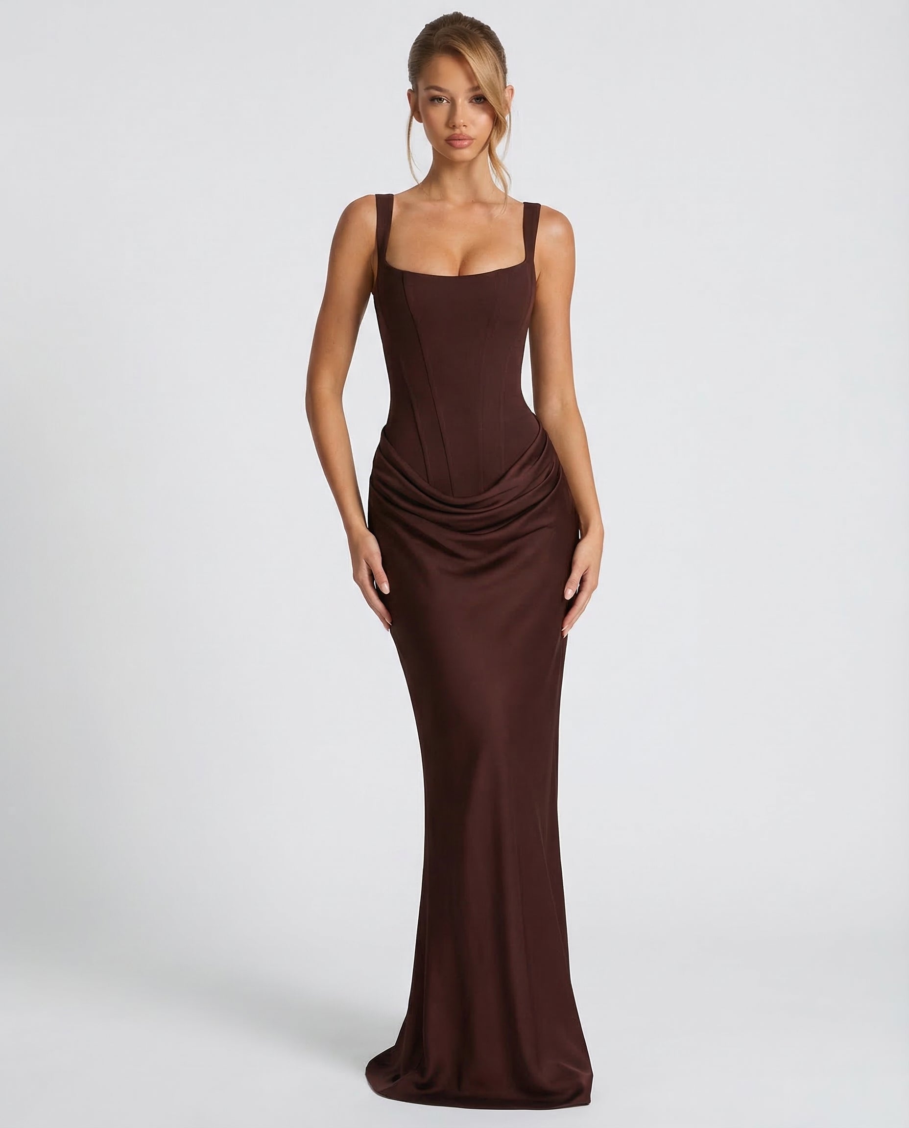 Selina™ | Zandloper maxi jurk