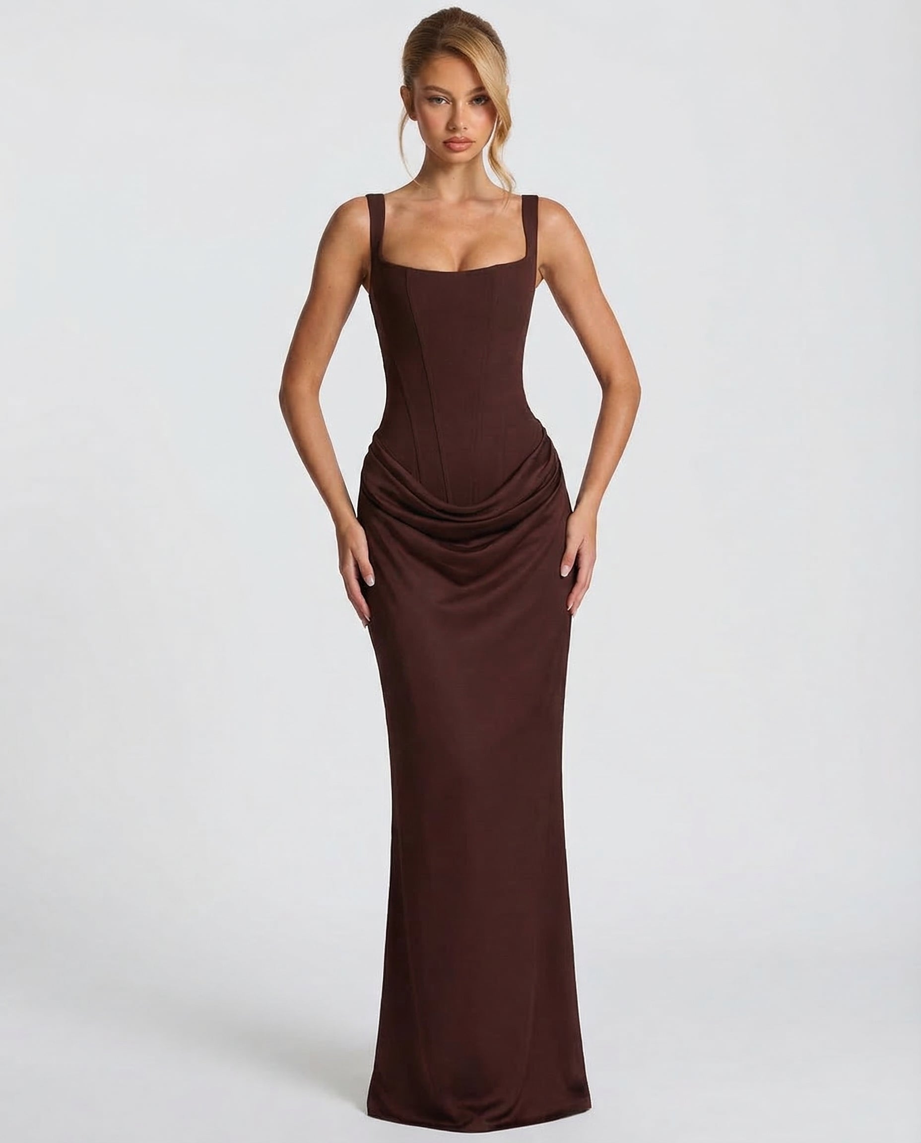 Selina™ | Zandloper maxi jurk