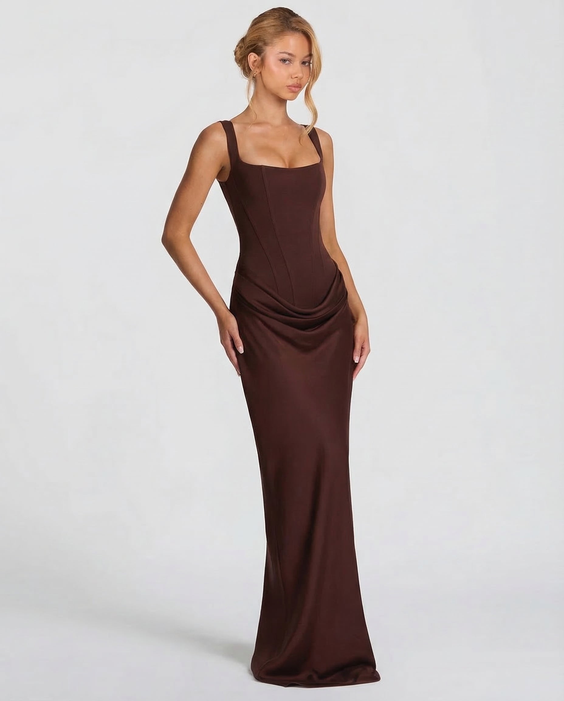 Selina™ | Zandloper maxi jurk